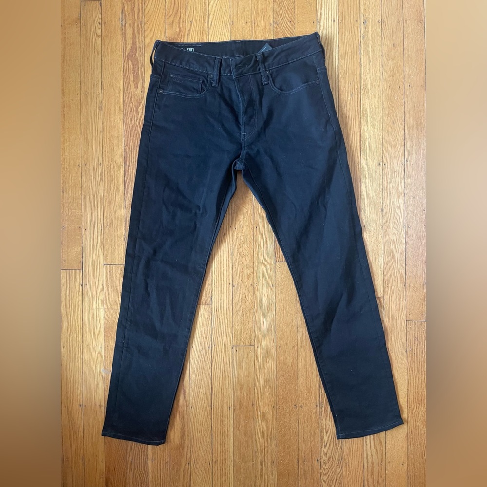 G-Star Raw 3301 Slim Mens Black Jeans Size 31/30
